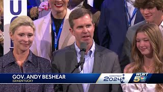 Gov Andy Beshear leads Kentucky in ceremonial roll call at DNC [upl. by Llenhoj488]