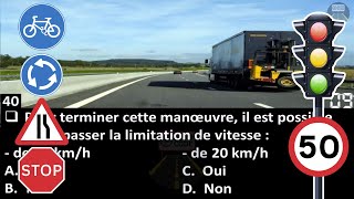 40 questions les plus fréquemment posées sur lexamen du permis de conduire  code de la route 2022 [upl. by Blaze]