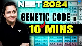 Genetic Code in 10 mins with Tricks  Unacademy NEET English  NEET 2024  Ambika [upl. by Legyn]