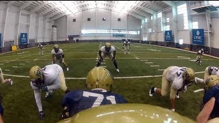 goPro Helmet Cam on Pitt Quarterback Tom Savage  PittLiveWire [upl. by Kiri]