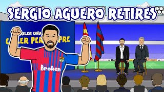 😥Sergio Aguero Retires😥 [upl. by Shelby5]