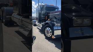 Kenworth leaving Hartford Fair Truck Show 2024 2 truck fair diesel kenworth cat cummins [upl. by Burner776]