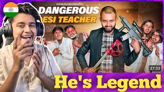 Indian Guy 🇮🇳 Reacts Dangerous Desi Teacher Returns  Bangla Funny  Omor On Fire  Its Omor [upl. by Amand59]