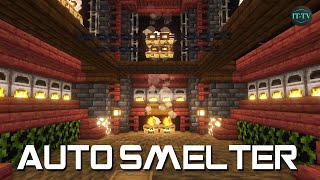 Building A AUTO SMELTER ROOM In Minecraft  TUTORIAL [upl. by Galasyn]