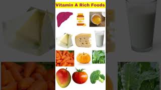 Vitamin A Rich Foods shorts foodfacts nutrition [upl. by Vanni]