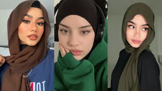 Hijab tutorials from Tik Tok 🧕 [upl. by Sinnod914]