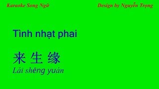 Karaoke Song Ngữ  Tình nhạt phai  来生缘 D Min amp E Min [upl. by Kurth33]