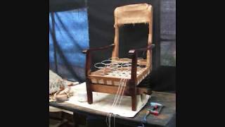 rocking chair start to finish upholstery [upl. by Nishom]