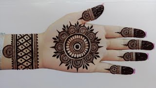 Eid special Beautiful Fronthand Mehndi Design New Mehndi design for beginnerssimple mehndi design [upl. by Assyli]