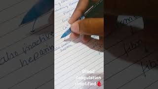 Blood coagulation simplified NCERT class 11 neet neet2024 [upl. by Alard469]