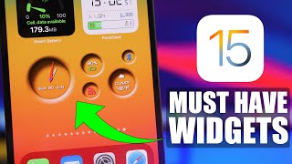 Best iOS 15 WIDGETS  You Must Have in 2022 [upl. by Yllek]