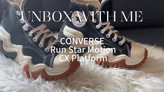 UNBOX WITH ME CONVERSE RUN STAR MOTION CX PLATFORM converse runstarmotion kicks sneakers [upl. by Guilbert]