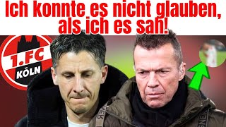 Niemand war darauf vorbereitet Ich auch nicht fcköln [upl. by Finlay72]