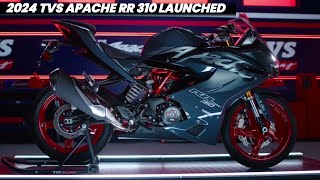 Finally 2024 TVS Apache RR 310 Launched🔥 First Look  10 Big Changes  New On Road Price  Features [upl. by Nymsaj]