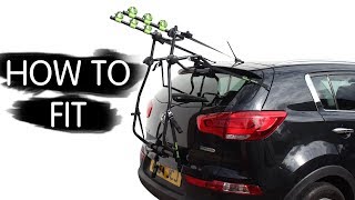 HOW TO FIT GREEN VALLEY BIKE CYCLE CARRIER RACK  KIA SPORTAGE [upl. by Handel507]