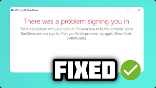 FIXED OneDrive error code 0x8004de45 [upl. by Calhoun257]