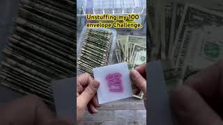 100 Envelope Challenge  Unstuffing CashStuffing 100envelopechallenge CashEnvelopes [upl. by Narrat]