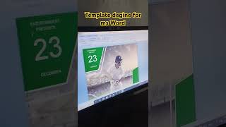Template degine for ms Word work on gk computer training Institute [upl. by Leohcin]