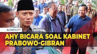 Ditanya soal Jatah Kursi Menteri Kabinet Prabowo Ini Jawaban AHY [upl. by Noivaz]