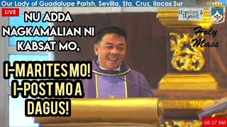 SUNDAY ILOCANO MASS  December 10 2023  Fr Rufo Abaya [upl. by Niliram]