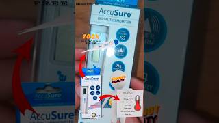 🤒🌡️AccuSure Digital Thermometer unboxing digitalthermometer thermometer howto testing checking [upl. by Niwrud401]