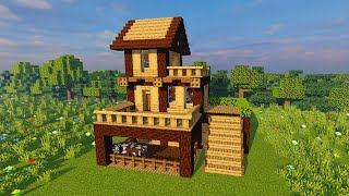 ⚒️Minecraft  Como construir casa para survival no minecraft 🏡 [upl. by Nolita]