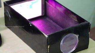 Making HD Film Projector using Smartphone amp Shoe Box at Home [upl. by Najtsirk]