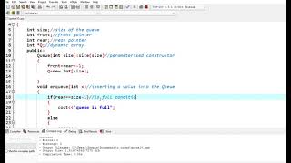 Queue using Dynamic array CPP [upl. by Rab]