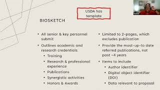 USDA Grant How to Fill Out Current and Pending Conflict of Interest Bio Sketch Statement of Work [upl. by Leilani]