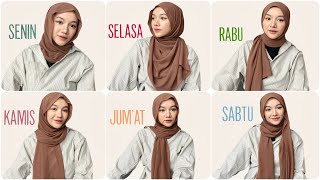 6 Style Pashmina Kuliah Kerja  seharihari [upl. by Loreen]