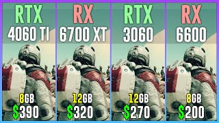 RTX 4060 TI vs RX 6700 XT vs RTX 3060 vs RX 6600  Test in 12 Games [upl. by Ramuk]