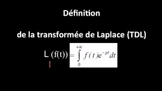 définition de la transformée de Laplace [upl. by Nasia]