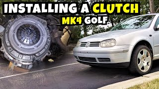 MK4 Clutch install P2 w Black Forrest Industries Mounts [upl. by Ruhnke]