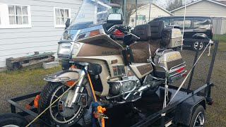 Will it start 1985 Honda Gold Wing GL1200 Aspencade Barn Find sitting 28 years [upl. by Nylarahs]