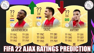 FIFA 22  AJAX AMSTERDAM RATINGS PREDICTION  FT TADIC GRAVENBERCH ANTONY [upl. by Aihsema]