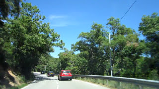 Massif des Maures route D558 from Le Luc to La GardeFreinet in France [upl. by Gibun]