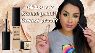 LANCOME TEINT IDOLE ULTRA WEAR ALL OVER CONCEALER  REVIEW amp WEAR TEST [upl. by Canale]