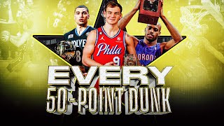 Every 50Point Dunk In NBA Dunk Contest History 19842023 [upl. by Tawney]