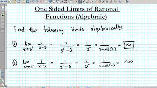 one sided limits rational functions mathgotserved calculus [upl. by Seagrave]