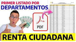 Consulta el Primer Listado por DEPARTAMENTOS de RENTA CIUDADANA en PDF  Fácil y Rápido  Wintor ABC [upl. by Rediah]