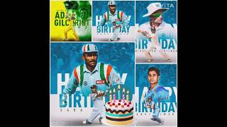 Happy Birthday Adam Gilchrist Manoj Tiwary Hemang BadaniSaba Karim Hrishikesh Kanitker 🎂💐🥳🎉 [upl. by Ahseeyt]