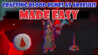 Quick Guide to Runecrafting Blood Runes at Arceuus in OSRS [upl. by Ashby]