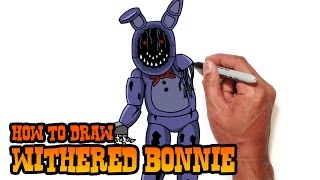 How to Draw Withered Bonnie  Five Nights at Freddys [upl. by Ricky]