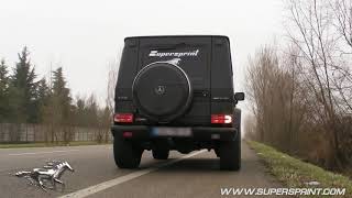 Supersprint exhaust for Mercedes G55 AMG  Thunder noise [upl. by Sansen221]