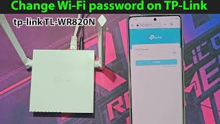 How to change wifi password on tp link router tl wr820n [upl. by Inoliel]