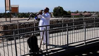 Blowing the Shofar on Tel Jericho [upl. by Langelo734]