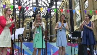 PALISANDER recorder quartet  HAYS GALLERY MUSIC DAY 2016 [upl. by Jeanelle]