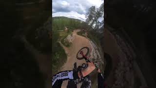 POV BIG jumpline in Trysil Norway 🇳🇴 looseriders mtb gopro pov mountainbike freeride [upl. by Neirol]