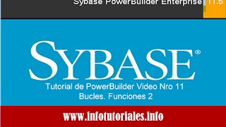 Tutorial de PowerBuilder Basico Video 11  Funciones [upl. by Yelkcub]