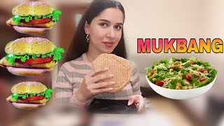 ДОНЕР И САЛАТ ЦЕЗАРЬMUKBANG НЕ ASMR [upl. by Eijneb579]